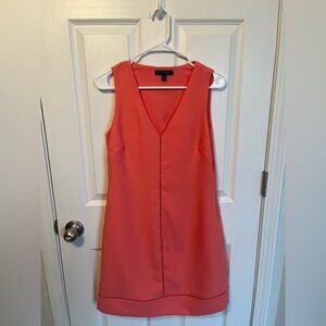 Banana Republic Coral Sleeveless A Line Dress with Side Zipper